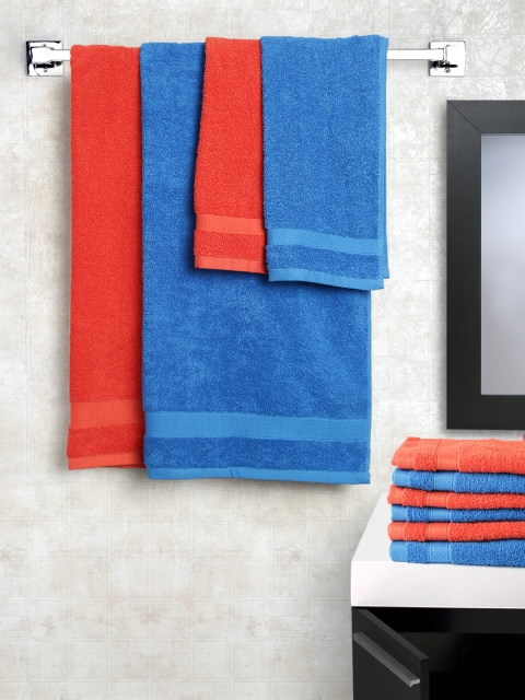 

SPACES Atrium Set of 10 450 GSM Towels, Blue