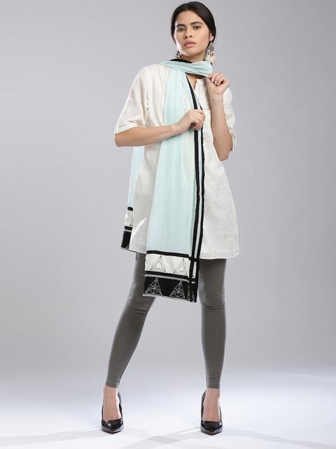 

W Blue Solid Dupatta