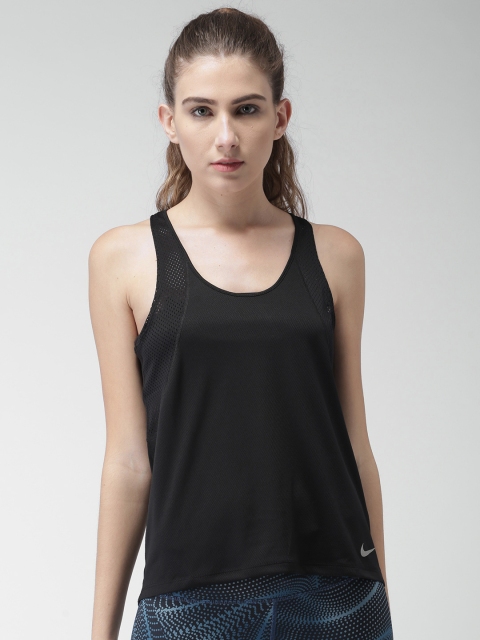 

Nike Women Black AS W NK Solid Tank Top