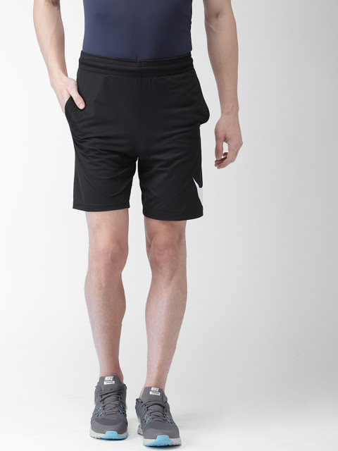 

Nike Men Black Solid Sports Shorts