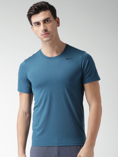 

Nike Men Blue Solid Round Neck T-shirt