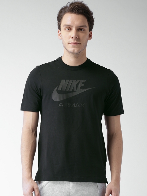 

Nike Men Black Printed AS M NSW AIR MAX SS T-shirt