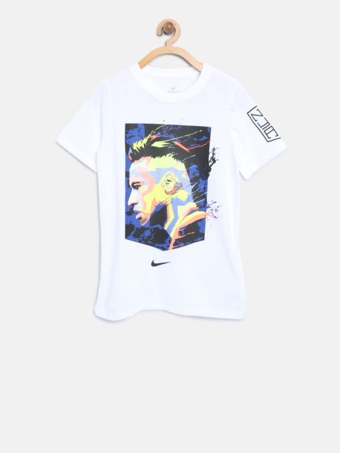 

Nike Boys White Neymar Dry Hero Printed Round Neck T-shirt