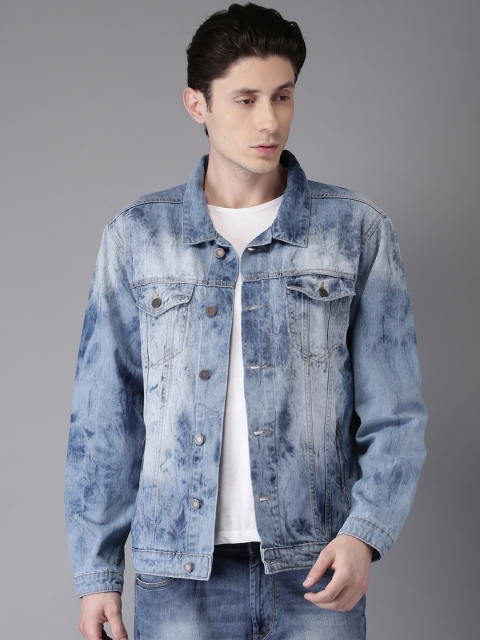 

Moda Rapido Men Blue Washed Denim Jacket