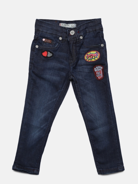 

Lee Cooper Girls Blue Skinny Fit Mid-Rise Clean Look Jeans