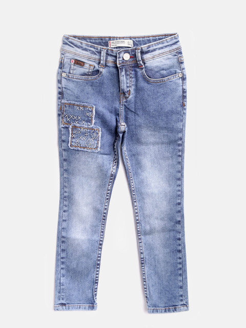 

Lee Cooper Girls Blue Pearl Skinny Fit Mid-Rise Clean Look Stretchable Jeans