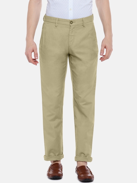 

U.S. Polo Assn. Men Khaki Slim Fit Solid Regular Trousers