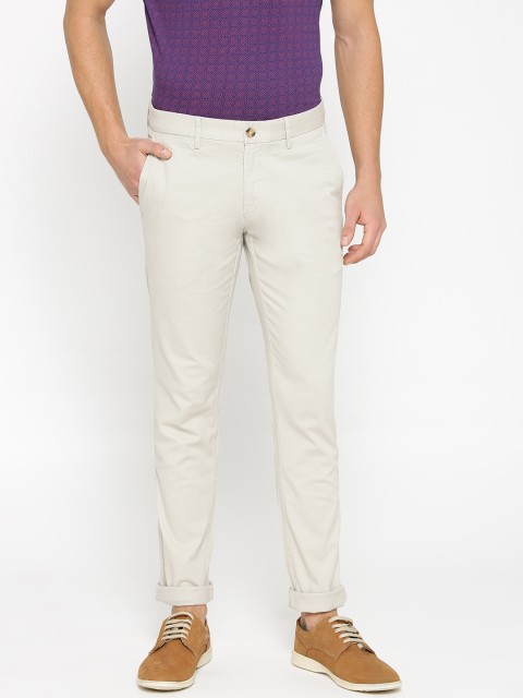 

U.S. Polo Assn. Men Beige Austin Trim Fit Solid Trousers