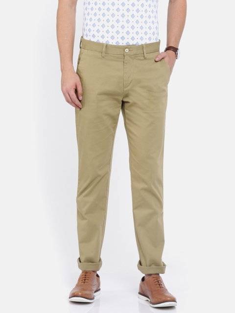 

U.S. Polo Assn. Men Brown Denver Slim Fit Solid Regular Trousers