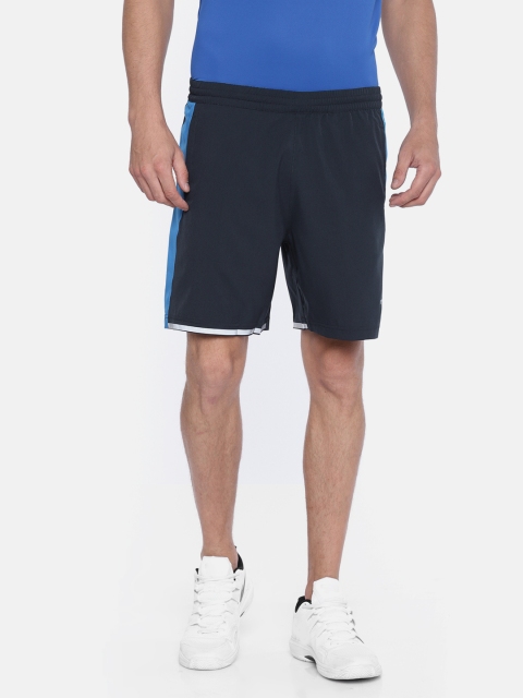 

U.S. Polo Assn. Men Navy Blue Solid Regular Fit Sports Shorts