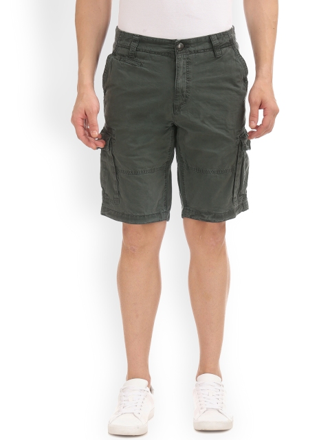 

U.S. Polo Assn. Denim Co. Men Grey Solid Regular Fit Regular Shorts