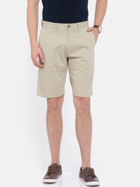 

U.S. Polo Assn. Men Beige Printed Slim Fit Chino Shorts