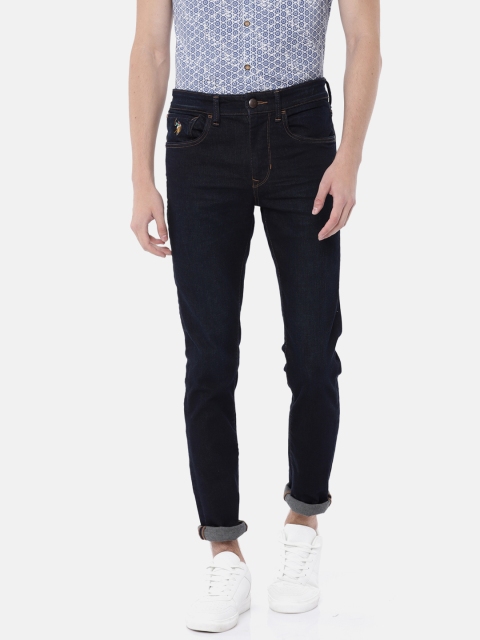

U.S. Polo Assn. Denim Co. Men Blue Skinny Fit Mid-Rise Clean Look Jeans