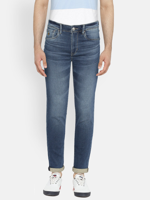 

U.S. Polo Assn. Denim Co. Men Blue Skinny Fit Mid-Rise Clean Look Stretchable Jeans