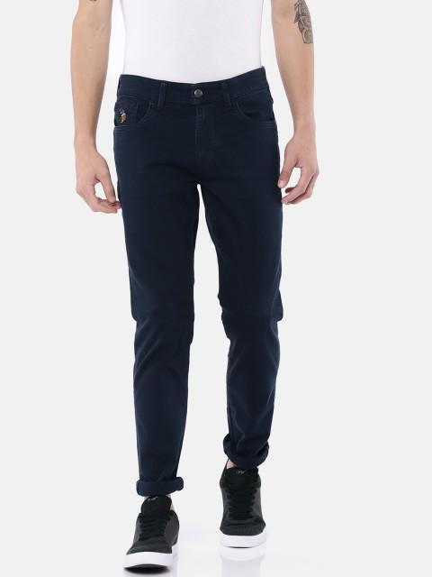 

U.S. Polo Assn. Denim Co. Men Blue Brandon Fit Mid-Rise Clean Look Stretchable Jeans