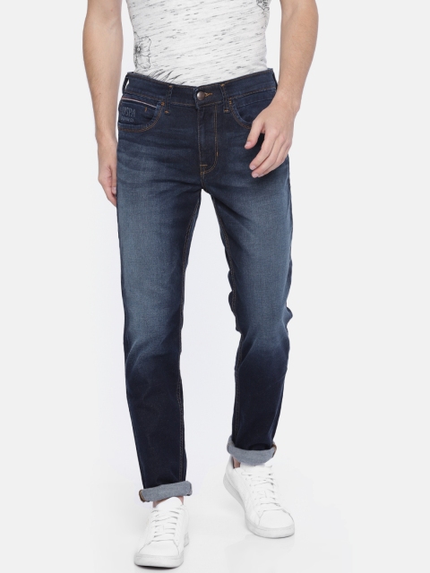 

U.S. Polo Assn. Denim Co. Men Blue Slim Fit Mid-Rise Clean Look Stretchable Jeans
