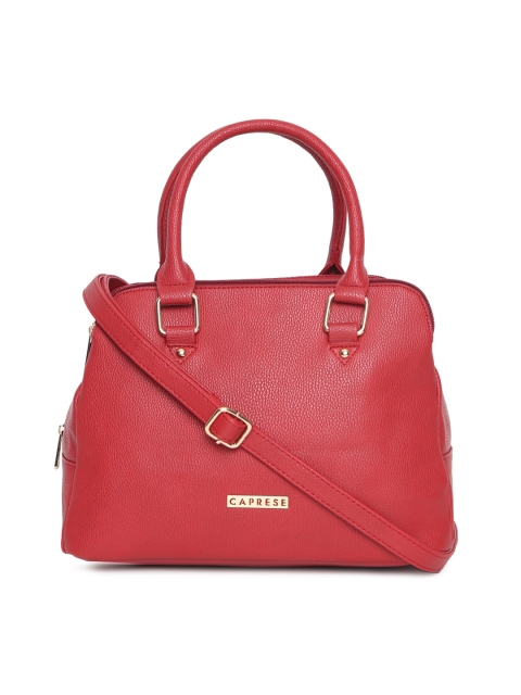 

Caprese Red Solid Handheld Bag
