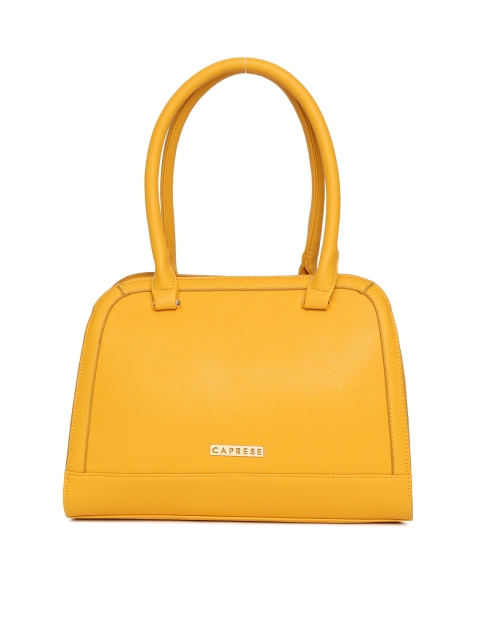 

Caprese Mustard Yellow Solid Shoulder Bag