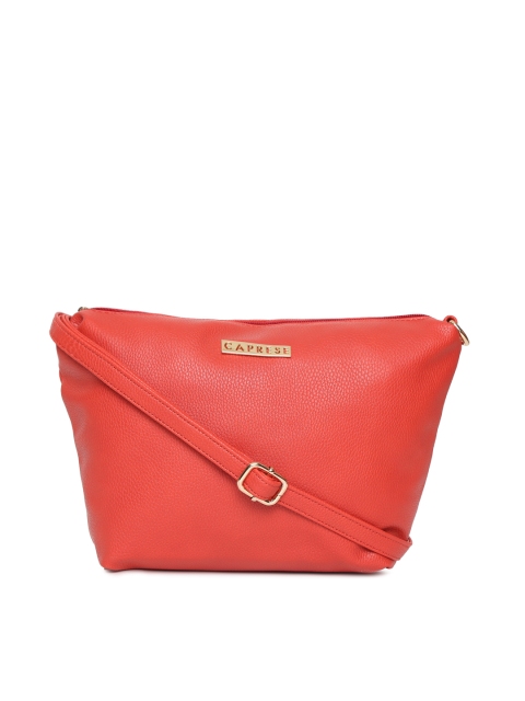 

Caprese Red Solid Sling Bag