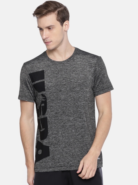 

U.S. Polo Assn. Men Charcoal Grey Printed Round Neck T-shirt