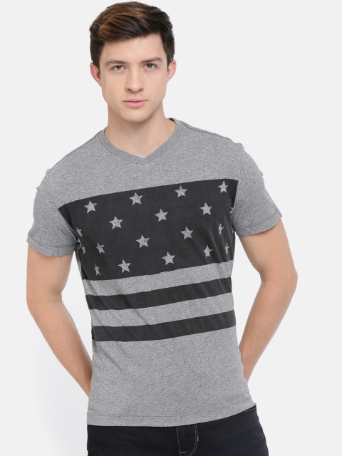

U.S. Polo Assn. Denim Co. Men Grey Printed T-shirt