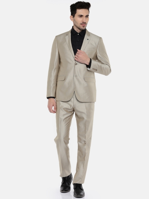 

Van Heusen Beige Single-Breasted Slim Fit Formal Suit