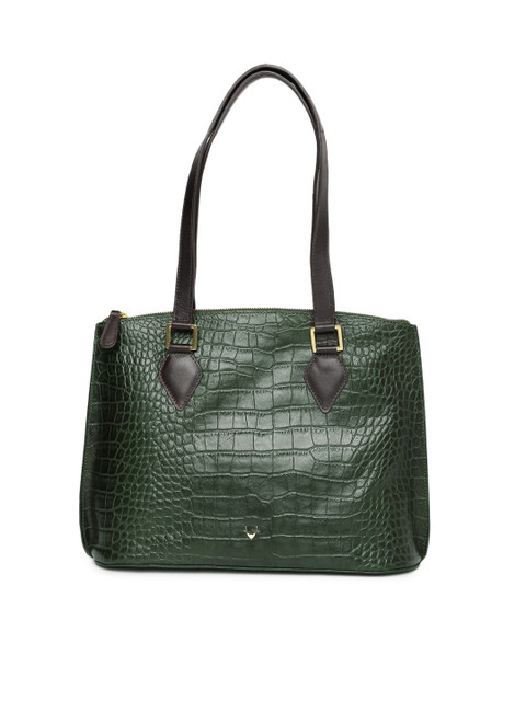 

Hidesign Green Textured Shoulder Bag