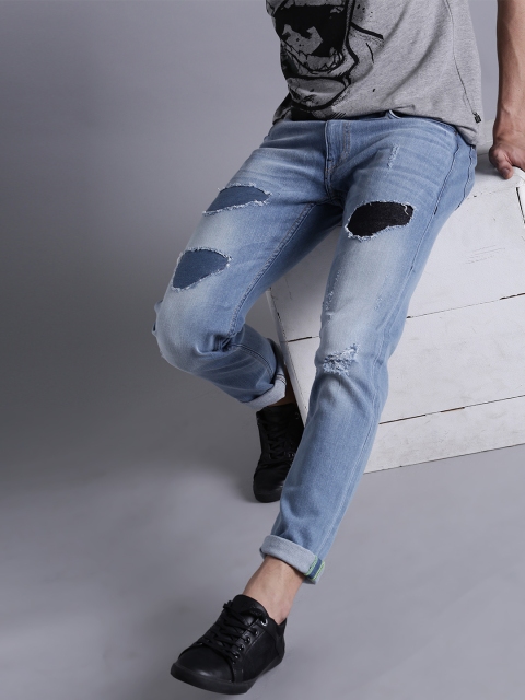 

Kook N Keech Men Blue Tapered Fit Mid-Rise Mildly Distressed Stretchable Jeans
