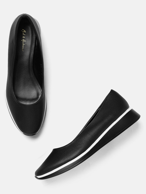 

Mast & Harbour Women Black Solid Pumps