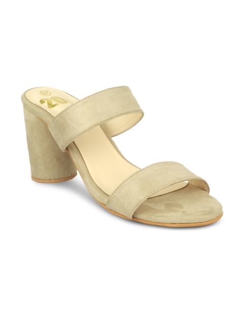 

20Dresses Women Beige Solid Sandals