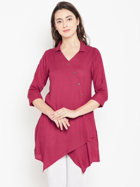 

Shree Pink Solid Tunic