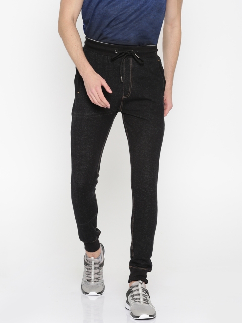 

Proline Active Men Black Straight Fit Hybrid Denim Joggers