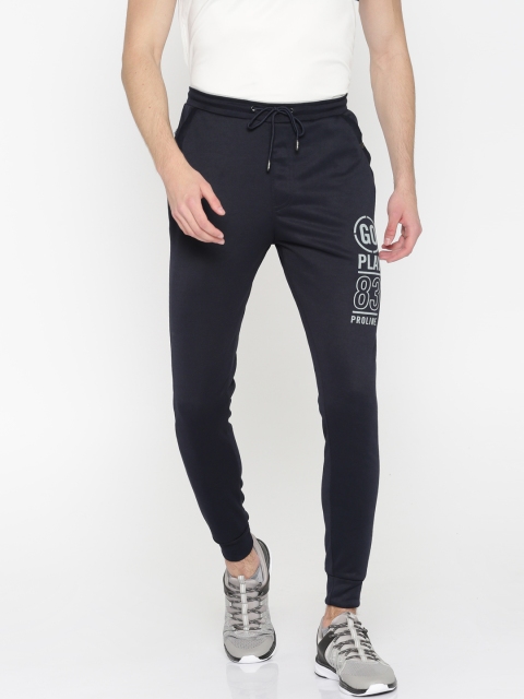 

Proline Active Navy Printed Joggers, Navy blue