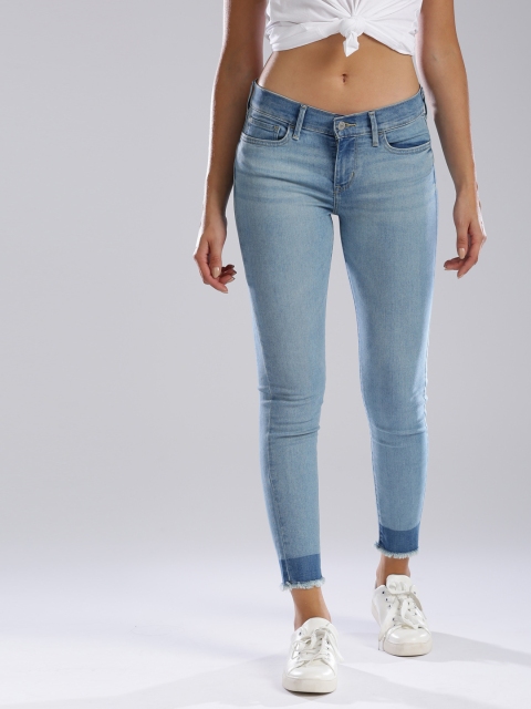 

Levis Women Blue 519 Super Skinny Fit Mid-Rise Clean Look Stretchable Jeans