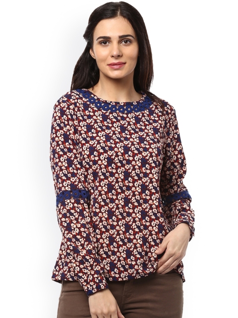 

Allen Solly Woman Women Blue Printed Top