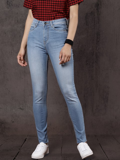 

Roadster Women Blue Skinny Fit Mid-Rise Clean Look Stretchable Jeans