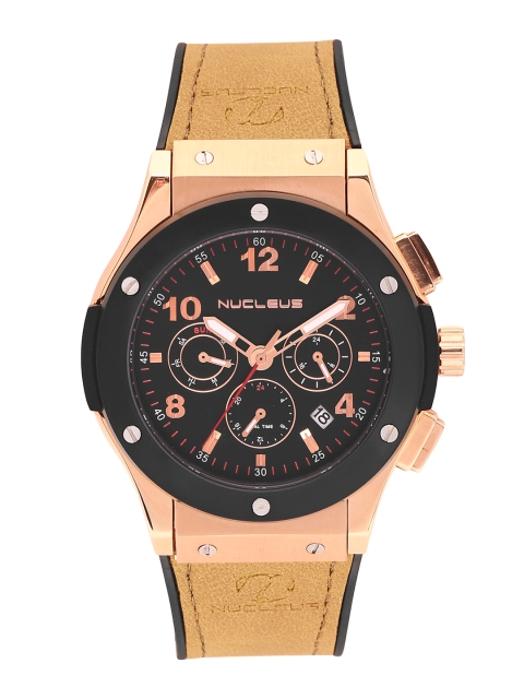 

Nucleus Exclusive Men Black Analogue Watch NHRGBKLY