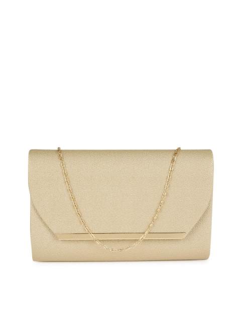 

Mast & Harbour Gold-Toned Textured Clutch