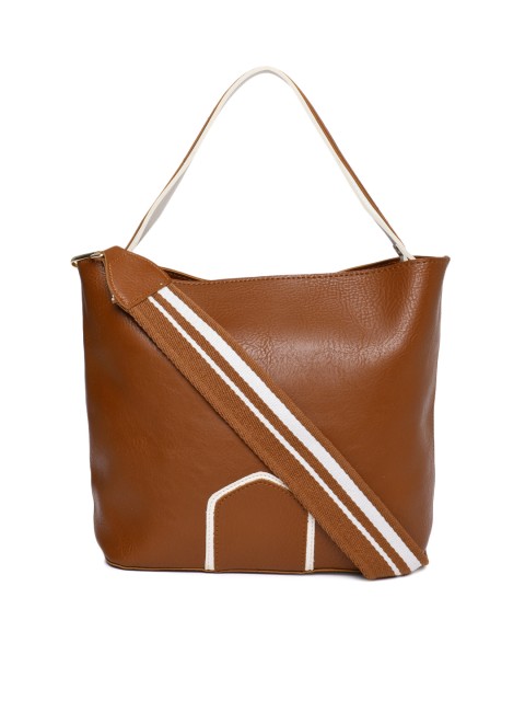 

Mast & Harbour Tan Brown Solid Hobo Bag