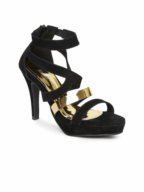 

Inc 5 Women Black & Gold Colourblocked Stilettos
