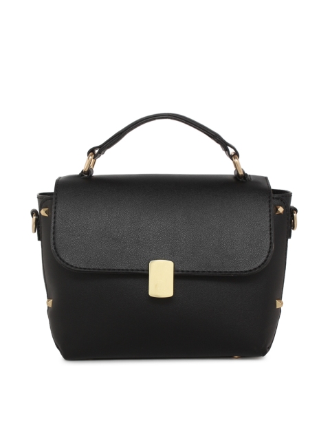 

Mast & Harbour Black Solid Satchel