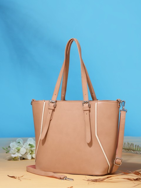 

Mast & Harbour Peach-Coloured Solid Shoulder Bag