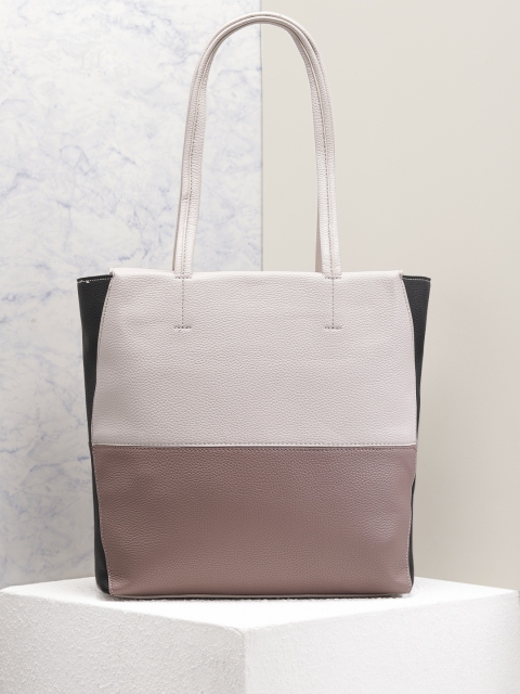 

Mast & Harbour Purple & White Colourblocked Shoulder Bag