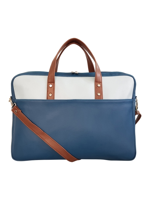 

Toteteca Women Blue Colourblocked Laptop Bag