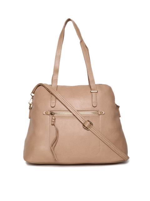 

DressBerry Beige Solid Shoulder Bag