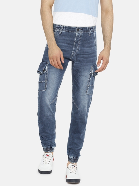 

Jack & Jones Men Blue Regular Fit Mid-Rise Clean Look Jeans
