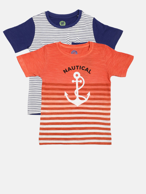 

YK Boys Pack of 2 T-shirts, Orange