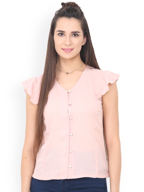 

Trend Arrest Women Pink Solid Top