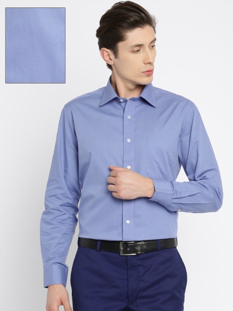 

Arrow Men Blue Solid Formal Shirt