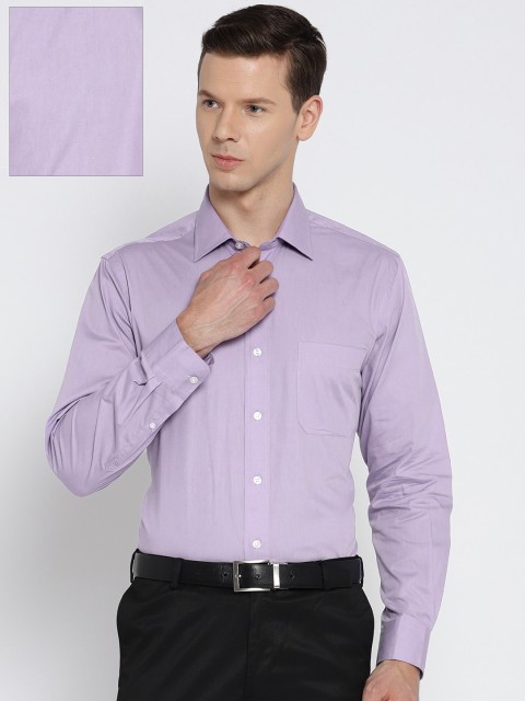 

Arrow Men Purple Regular Fit Solid Formal Shirt
